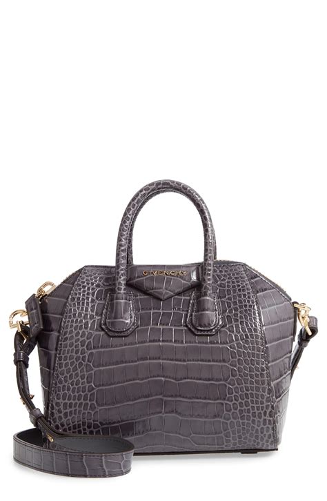 givenchy antigona tote grey|Givenchy crocodile antigona.